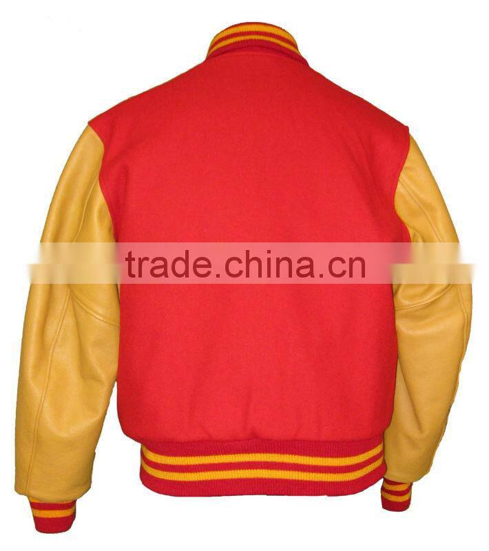classic varsity letterman college jacket premium 100% wool