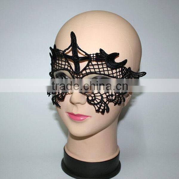 Cheap in stock black lace masquerade ball mask bulk Eye Mask Sexy Lace Venetian Masquerade fancy dress costume