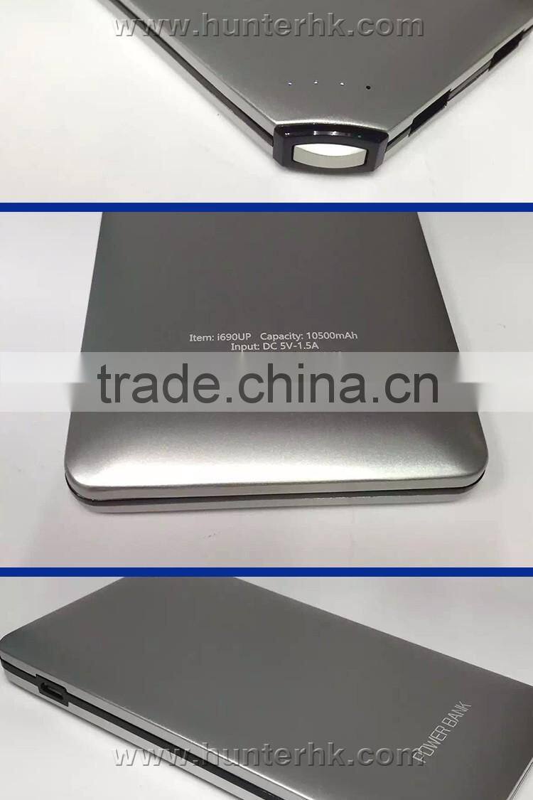 2016 New For iPhone 6 Aluminium Portable Power Bank