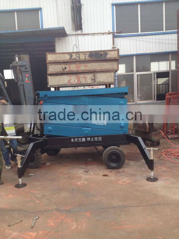 JINCHUAN 300-1000kg motorized lifting platform 4-18 m material lifting platform hydraulic lifting platform