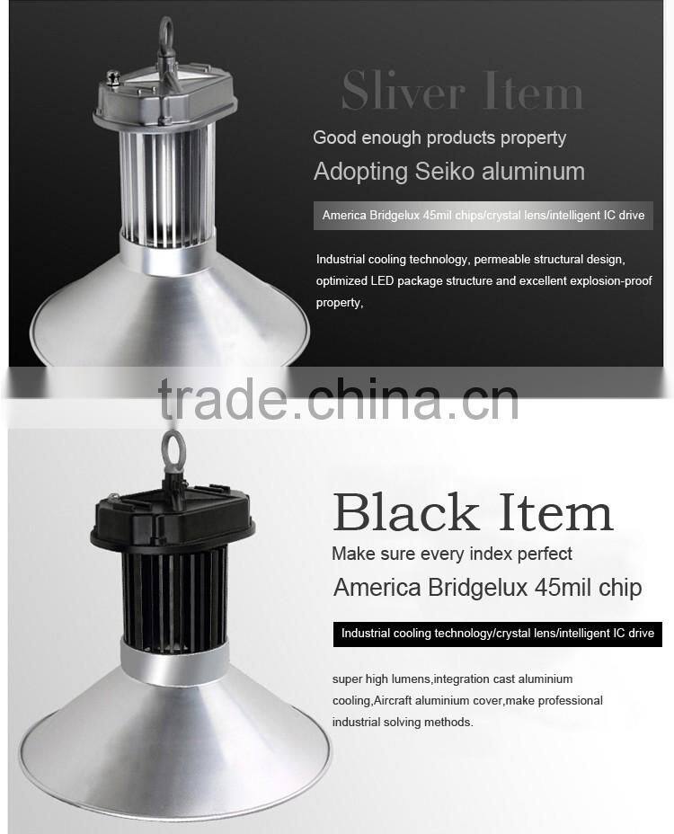 Sinozoc Super brightness 30w/50w/80w/100w LED High Bay Light equivalent to traditional high bay light fixture 80W~250W