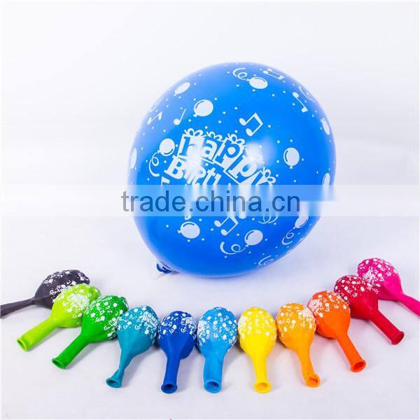Helium balloon industrial EN71 approved 12'' 3.2g birthday balloon decoration