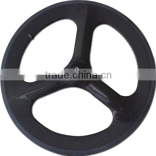 wholesale full carbon fixie wheels fixed gear bicycle wholesale clincher carbon tri spoke wheels