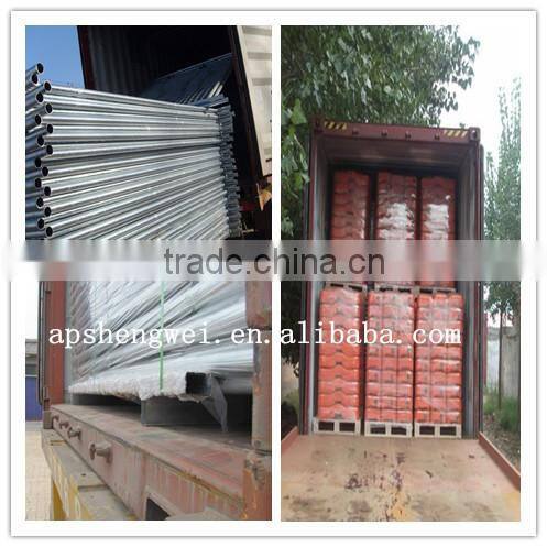 Galvanized temporary movable pool fence