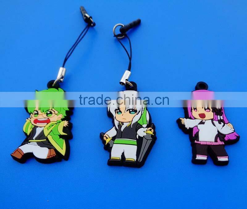 Rubberized Keychain Mobile Dust Plug