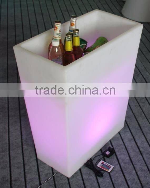Rechargeable led light Ice bucket with remote control YXF-6070BS