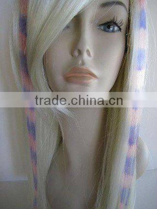 Popular Clip In Feather Hair Extension 100% Remy Hair