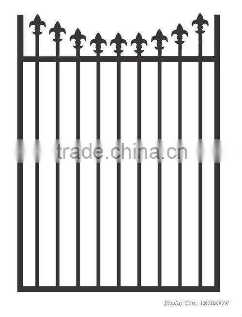 Black powder coated loop top and spear access gate