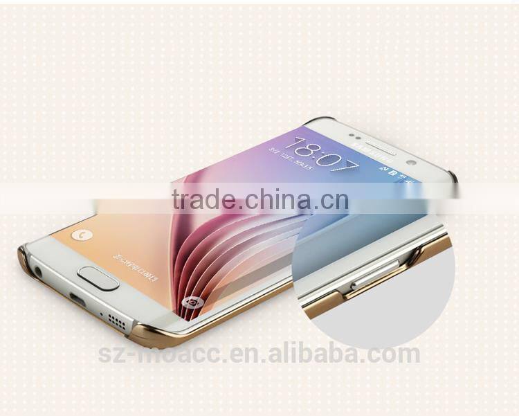 Fashion slim electroplating pc hard case for samsung galaxy s6