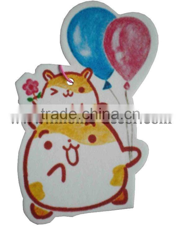 cheapest paper air freshener,hello kitty paper air freshener for car decoration &promotion gift