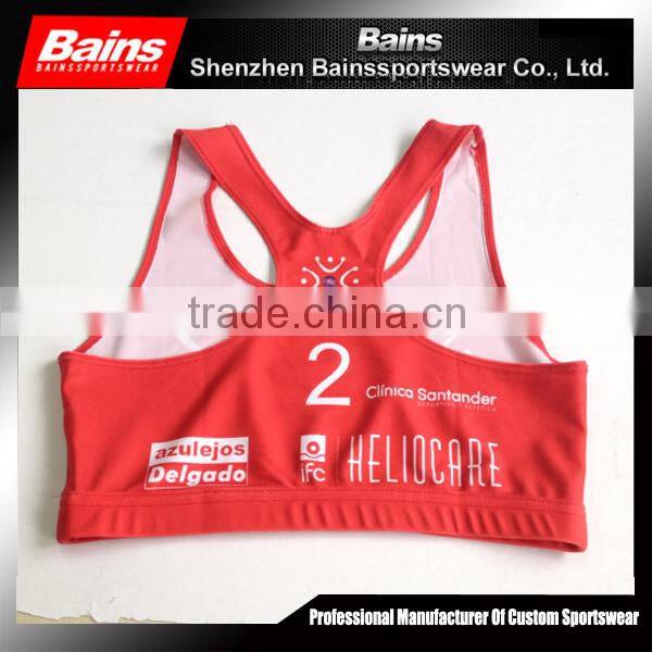 sublimation sports bra/cheerleading sports bra/custom sports bra