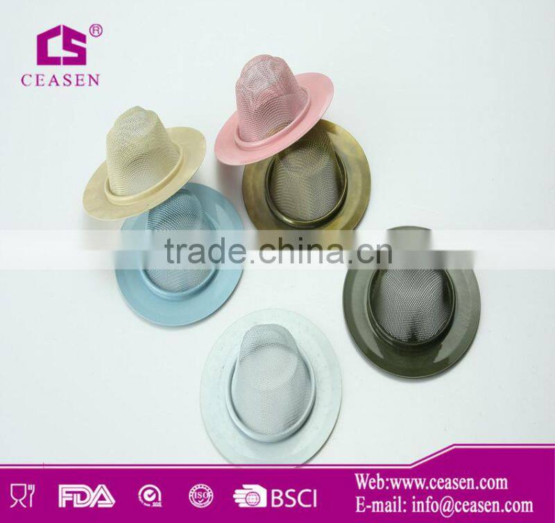 UST029 new design colorful stainless steel mesh kitchen sink strainer