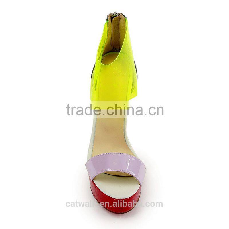 2015 Women new fashion sandals women stiletto ankle sandals high heels ladies party ankle sandals