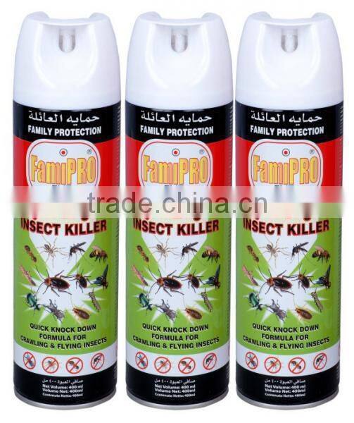 household aerosol insecticide spray