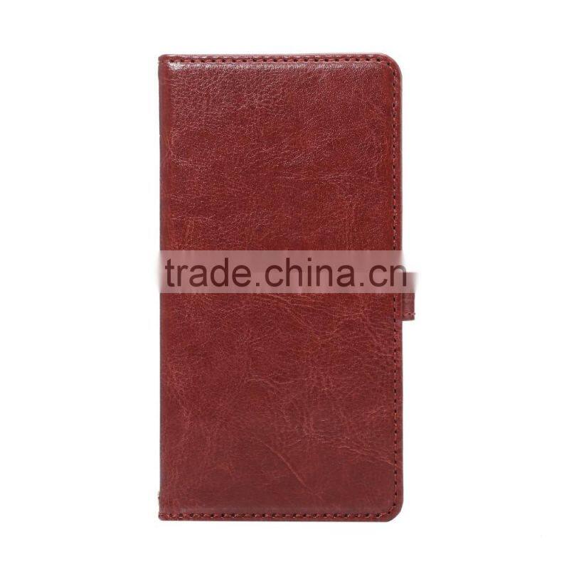 High Quality PU Leather Case for Sony Xperia X Flip Case with Card Slot KDS Sheep Grain Leather Wallet Cover MT-5812