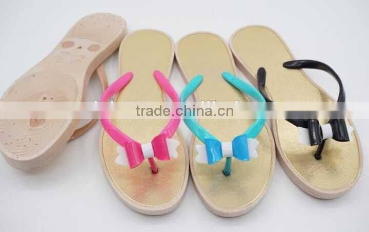 2016 New Sample Latest Fashion Lady Flip Flops PCU Slipper