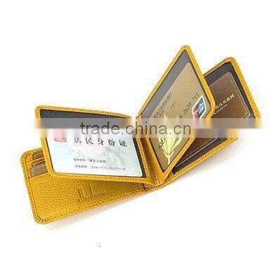 2015 New Promotion Factory Fashion Leather Driving License Bags