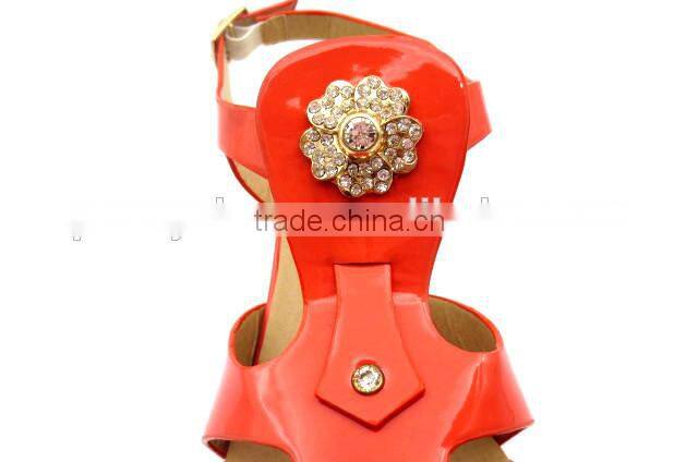 new high heel slingback lady elegant office sandals with golden button