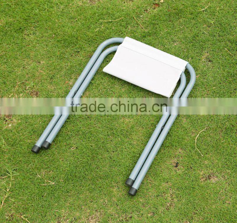 Gray fabric folding chair