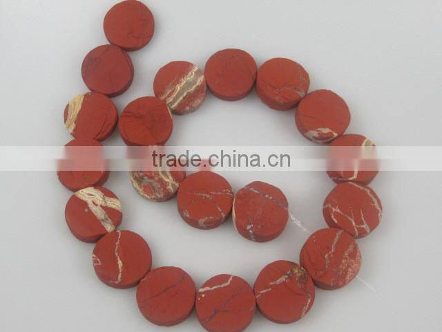 wholesale 15mm Green Aventurine rough coins semi precious loose gemstone