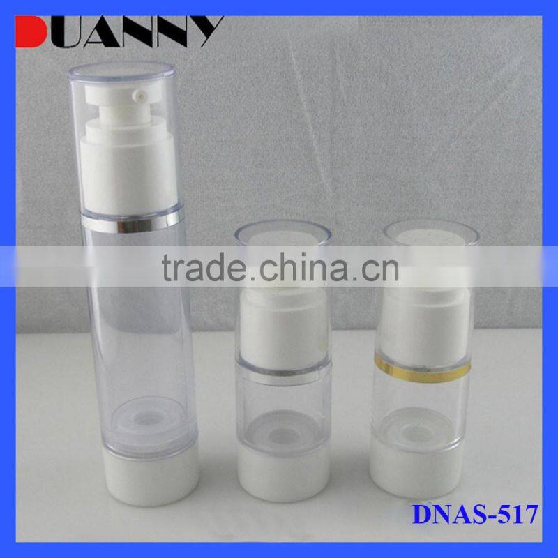 50ml White Plastic Cosmetic Airless Bottle Packaging,White Plastic Airless Bottle