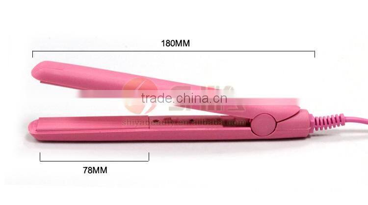 Professional 110V-240V Straightening Irons Ceramic Plate Mini Hair Styler Hair Styling Tools Travel Use