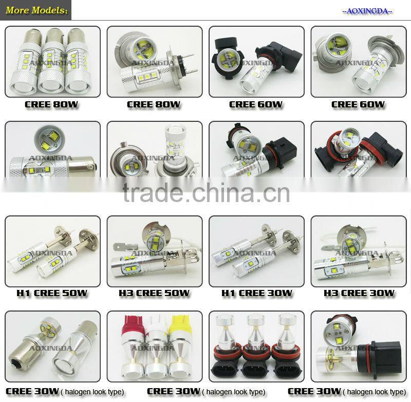 super bright C.R.E.E 80W LED bulb H13