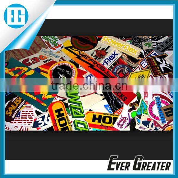 Custom clear vinyl sticker skateboard decals sticker design clear stickers branded sticker