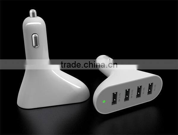 Universal Mobile Phone 4 Port USB Car Charger