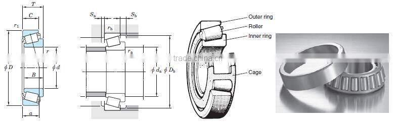 NTN tapered roller bearings 3490/3420 single row inch taper roller bearing multi spindle drilling machine