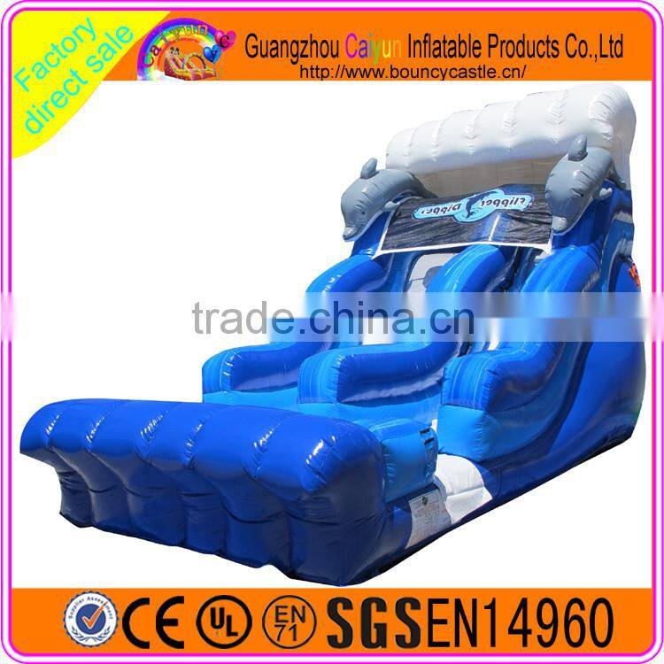 Ocean theme Giant happy hop inflatable slide for kids and adults