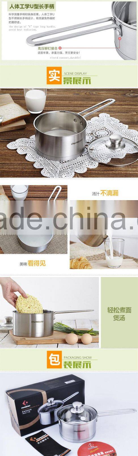 LFGB Food Grade European cookware Stainless Steel sauce pan