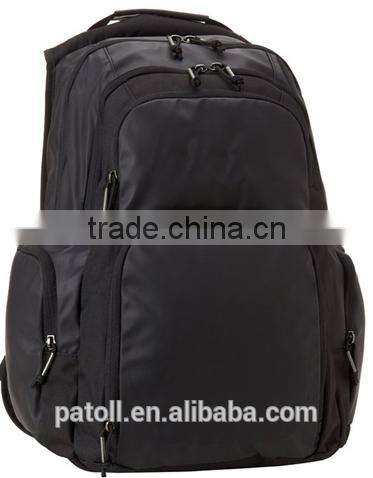 Multi-function durable black backpack