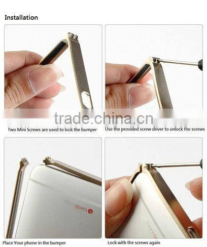 New Ultra Thin 0.7mm Aluminum Alloy Bumper Mobile Phone Case Cover Fits For HTC ONE M7