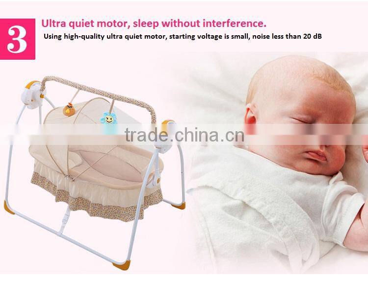 Lovely Musical Baby Rocking bed,Kid swing bed &crib