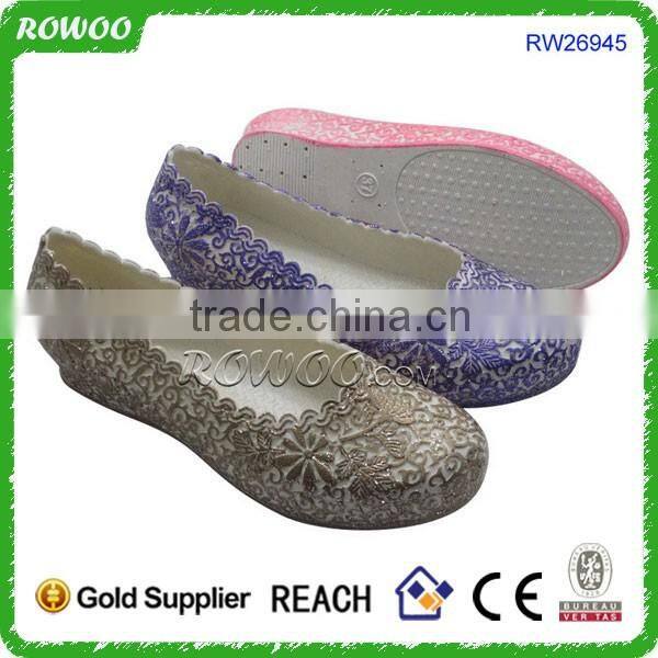 Comfortable jelly wedge PVC shoes nurse shoes with wedge heels