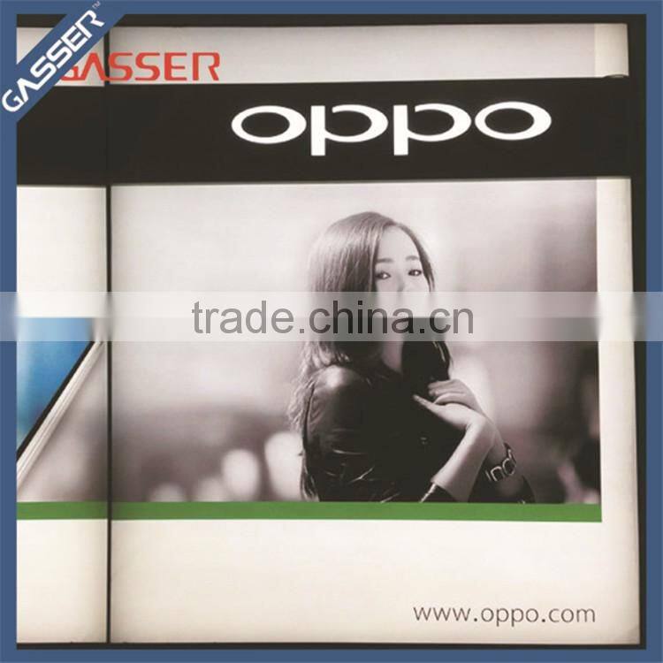 Ultra Thin LED light box for advertising with UV film