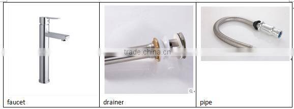 Cheap Chaozhou factory white colour single hole fixed to wall with back Two piece ceramic pedestal sinks z326