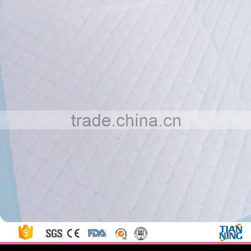 CE certificates disposable nonwoven surface hospital underpads for adult