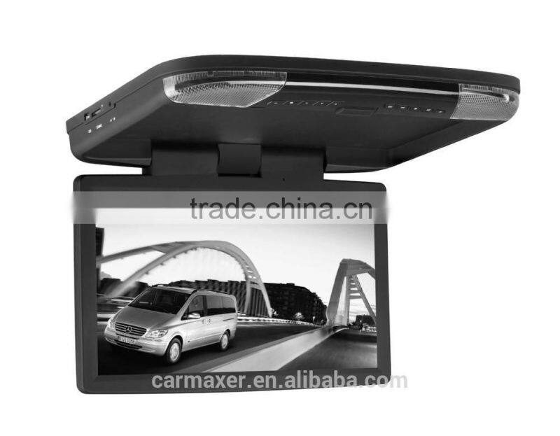 16.4 Inch Flip Down Car monitor With SD/USB slot Adjustable Car Roof Mount dvd player