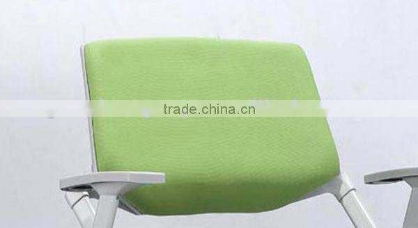 China wholesale metal conference folding chair with writing pad for office-1795D folding chair parts