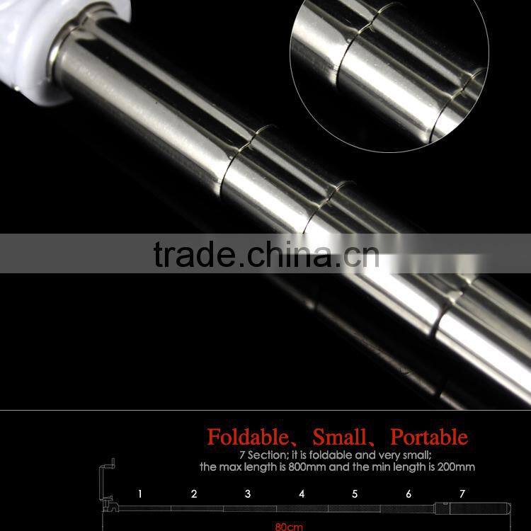 new 2016 accesories for phone cable selfie stick, wired selfie mini monopod, audio cable wired selfie stick
