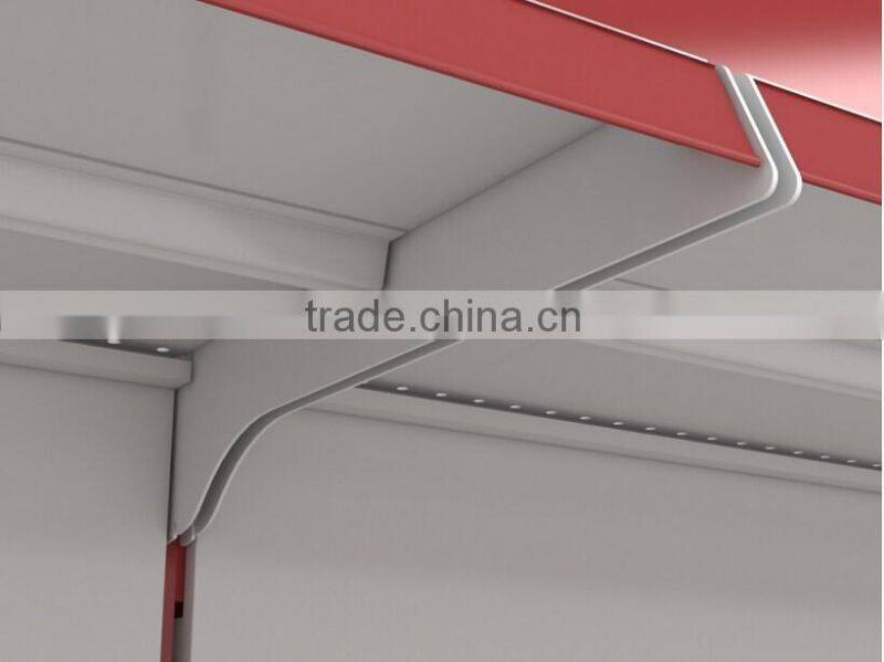 Supermarket display shelf (steel with powder coating)