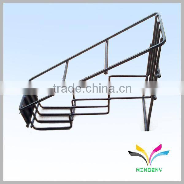 Hot selling smart design metal blcak wine bottle rack wire display