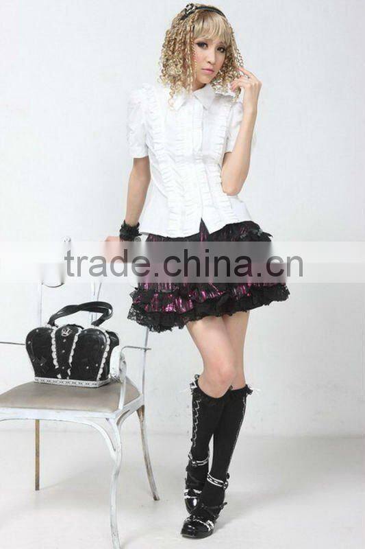 GOTHIC 81091 PUNK Lolita LACE QUEEN SHIRT S-L