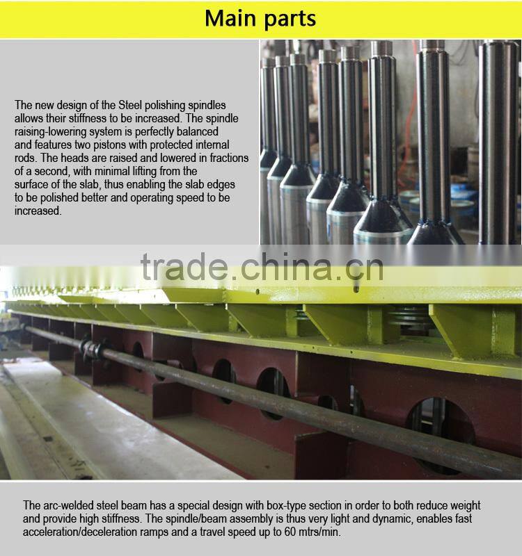 16 heads granite automatic line grinding machine 1200mm