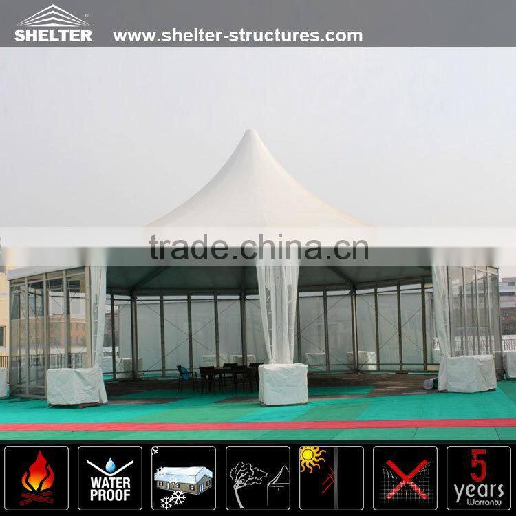 Glass Wall Hexagon Tent For Commercial Events Sale In South Africa