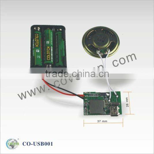 Newest Promotion Gifts MP3 sound module/voice chip with USB