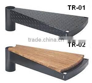 White Painting Steel Wood Used Spiral Staircase For Home and Shop