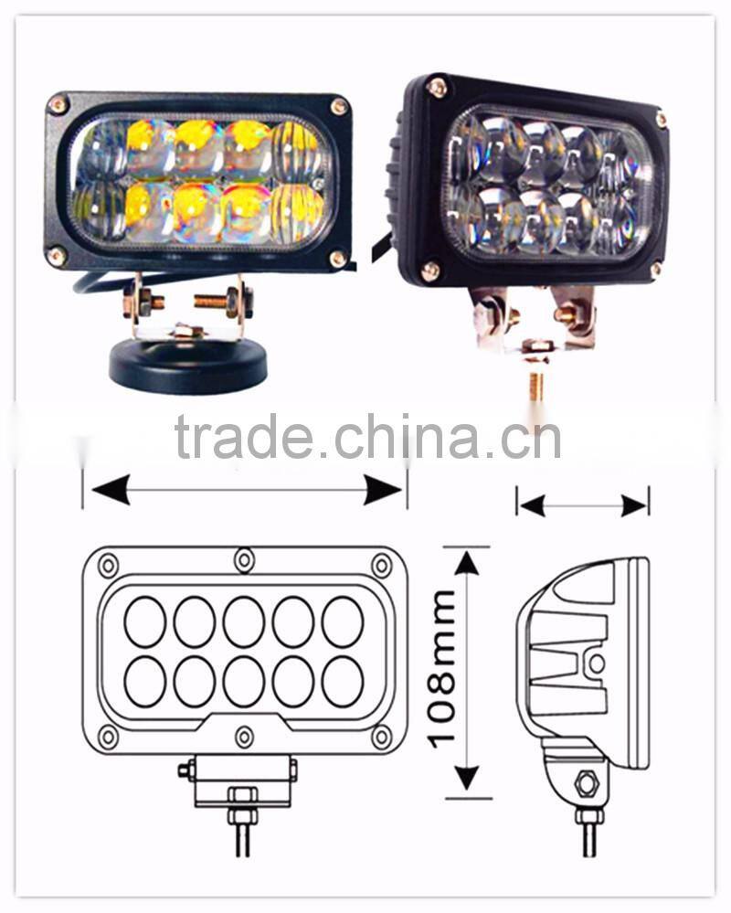 10Pcs Led 30W Work Spot light Auxiliary Driving Lamp For 4x4 Jee-p Cabin/UTE/SUV/ATV/Truck/Car/Boat/Fishing excavator/engineer
